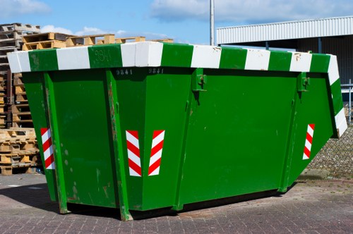 Photograph of a commercial waste collection issue requiring review